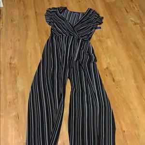 Black and white jumpsuit